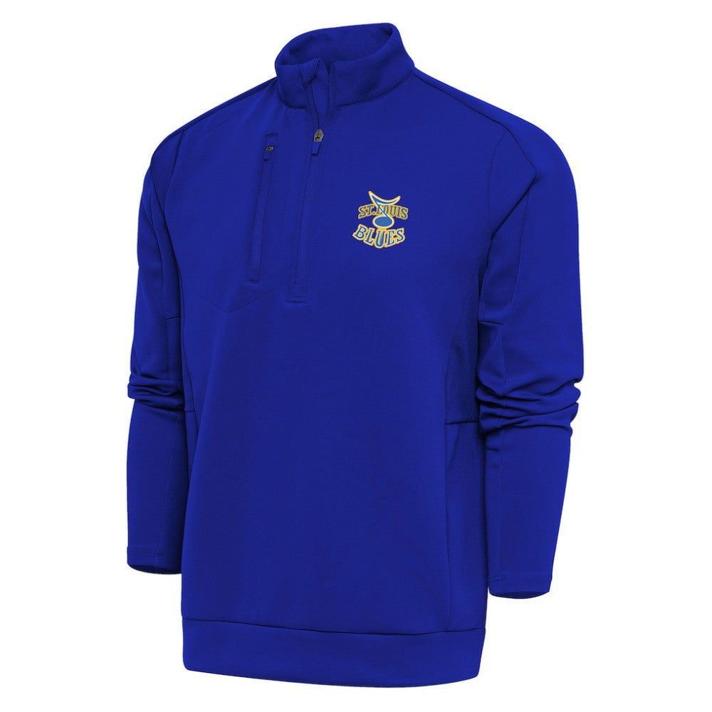 St. Louis Blues Antigua Special Edition 2.0 Generation Quarter-Zip Pullover Top - Royal Pullover