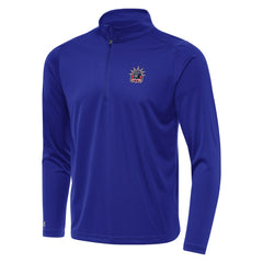 New York Rangers Antigua Special Edition 2.0 Tribute Quarter-Zip Pullover Top - Navy Pullover