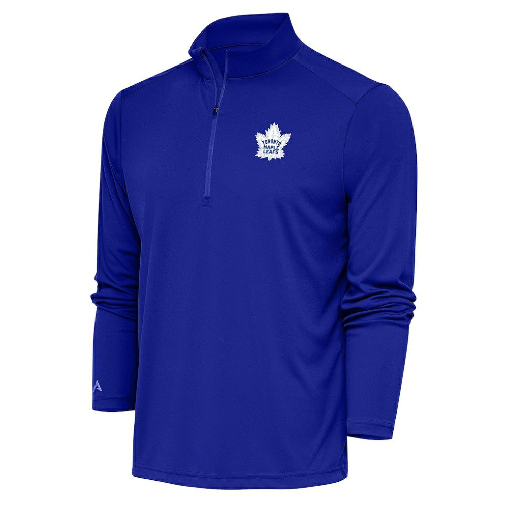 Toronto Maple Leafs Antigua Special Edition 2.0 Tribute Quarter-Zip Pullover Top - Royal Pullover