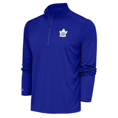 Toronto Maple Leafs Antigua Special Edition 2.0 Tribute Quarter-Zip Pullover Top - Royal Pullover