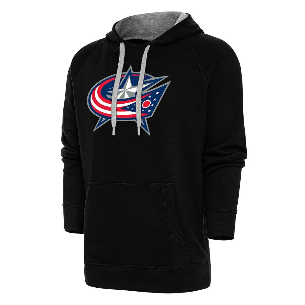 Columbus Blue Jackets Antigua Special Edition 2.0 Victory Pullover Hoodie - Black Hoodies