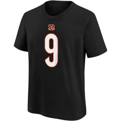 Joe Burrow Cincinnati Bengals Youth Player Name & Number T-Shirt - Black on sale