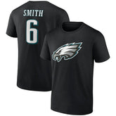 DeVonta Smith Philadelphia Eagles Icon Player Name & Number T-Shirt - Black online