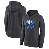 Buffalo Sabres Women's Primary Logo Pullover Hoodie - Charcoal Hoodies