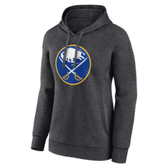 Buffalo Sabres Women's Primary Logo Pullover Hoodie - Charcoal Hoodies
