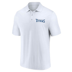 Tennessee Titans Lockup Two-Pack Polo Set - White/Navy discount