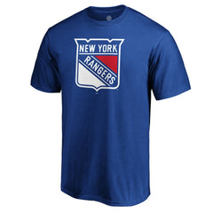 New York Rangers Primary Logo T-Shirt - Blue T-shirts