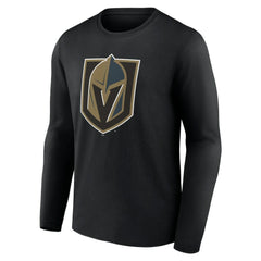 Vegas Golden Knights Primary Logo Team Long Sleeve T-Shirt - Black T-shirts