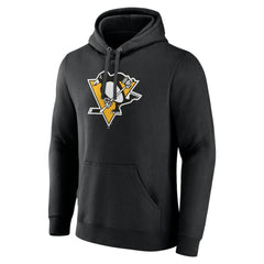 Pittsburgh Penguins Primary Team Logo Pullover Hoodie - Black Hoodies