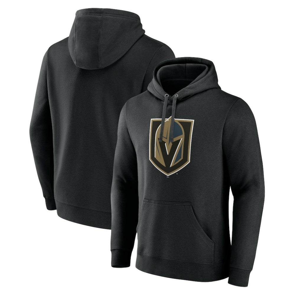 Vegas Golden Knights Primary Team Logo Pullover Hoodie - Black Hoodies