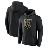 Vegas Golden Knights Primary Team Logo Pullover Hoodie - Black Hoodies