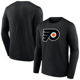 Philadelphia Flyers Primary Logo Team Long Sleeve T-Shirt - Black T-shirts
