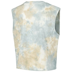 Cleveland Guardians The Wild Collective Women's Washed Muscle Tank Top White