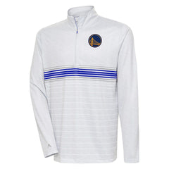 Golden State Warriors Antigua Bullseye Quarter-Zip Pullover Top sale - Heather Gray/Royal on sale
