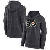 Philadelphia Flyers Women's Primary Logo Pullover Hoodie - Charcoal Hoodies