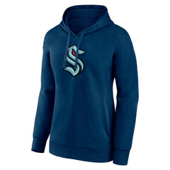 Seattle Kraken Women's Primary Logo Pullover Hoodie - Deep Sea Blue Hoodies