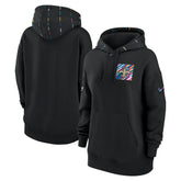 New Orleans Saints Women's 2023 NFL Crucial Catch Club Pullover Hoodie - Black outlet