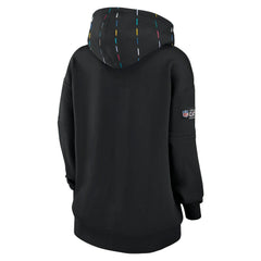 New Orleans Saints Women's 2023 NFL Crucial Catch Club Pullover Hoodie - Black outlet