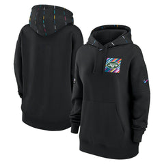 New York Jets Women's 2023 NFL Crucial Catch Club Pullover Hoodie - Black online