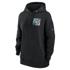 New York Jets Women's 2023 NFL Crucial Catch Club Pullover Hoodie - Black online