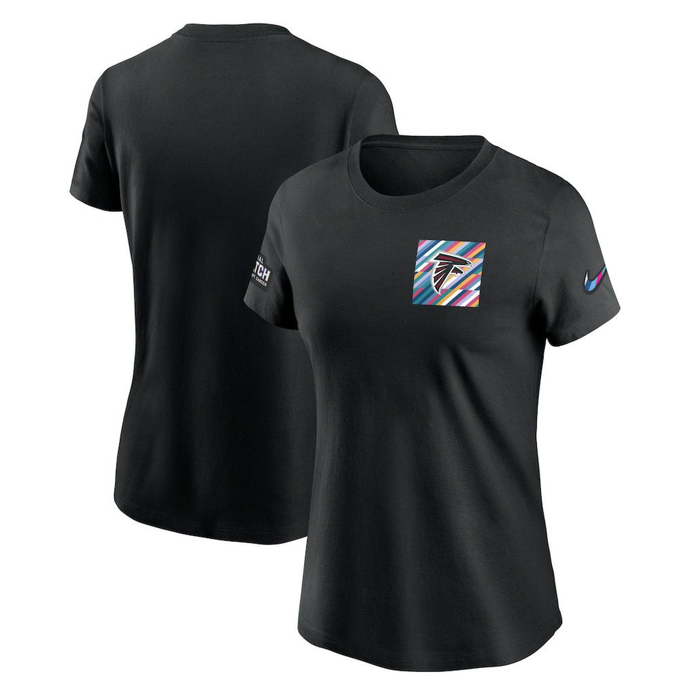 Atlanta Falcons Women's Crucial Catch Sideline Tri-Blend T-Shirt - Black sale