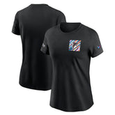 Atlanta Falcons Women's Crucial Catch Sideline Tri-Blend T-Shirt - Black sale