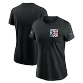 Houston Texans Women's Crucial Catch Sideline Tri-Blend T-Shirt - Black on sale