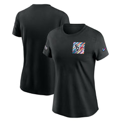 Houston Texans Women's Crucial Catch Sideline Tri-Blend T-Shirt - Black on sale
