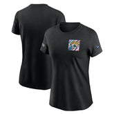 Jacksonville Jaguars Women's Crucial Catch Sideline Tri-Blend T-Shirt - Black online