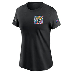 Jacksonville Jaguars Women's Crucial Catch Sideline Tri-Blend T-Shirt - Black online