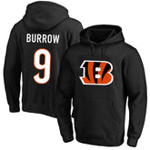 Joe Burrow Cincinnati Bengals Big & Tall Fleece Name & Number Pullover Hoodie - Black on sale