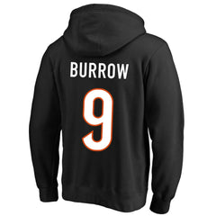 Joe Burrow Cincinnati Bengals Big & Tall Fleece Name & Number Pullover Hoodie - Black on sale