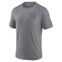 Seattle Kraken Fanatics Winger Tri-Blend T-Shirt - Heather Gray T-shirts