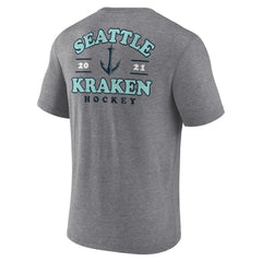 Seattle Kraken Fanatics Winger Tri-Blend T-Shirt - Heather Gray T-shirts