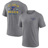 St. Louis Blues Fanatics Winger Tri-Blend T-Shirt - Heather Gray T-shirts