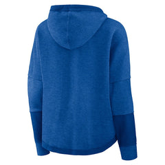 Los Angeles Rams Women's Lightewight Modest Crop Lounge Helmet Arch Pullover Hoodie - Royal sale