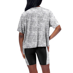 Washington Commanders Certo Women's Cropped Turnout T-Shirt - Gray online