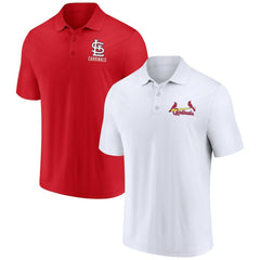 St. Louis Cardinals Two-Pack Logo Lockup Polo Set Red/White
