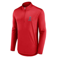 Los Angeles Angels Quarterback Quarter-Zip Top Red