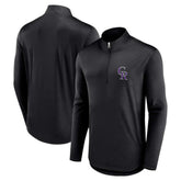Colorado Rockies Quarterback Quarter-Zip Top Black
