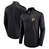 Pittsburgh Pirates Quarterback Quarter-Zip Top Black