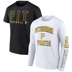 Pittsburgh Pirates Two-Pack Combo T-Shirt Set Black/White