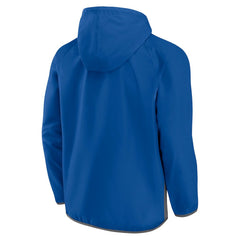 Dallas Mavericks Anorak Flagrant Foul Color-Block Raglan Hoodie Half-Zip Jacket sale - Blue/Gray outlet