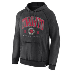 Toronto Raptors Foul Trouble Snow Wash Raglan Pullover Hoodie - Heather Charcoal sale
