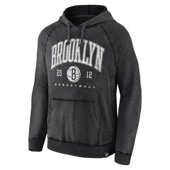 Brooklyn Nets Foul Trouble Snow Wash Raglan Pullover Hoodie - Heather Charcoal on sale