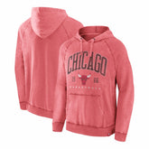 Chicago Bulls Foul Trouble Snow Wash Raglan Pullover Hoodie - Heather Red online