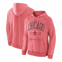 Chicago Bulls Foul Trouble Snow Wash Raglan Pullover Hoodie - Heather Red online