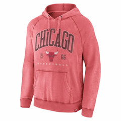 Chicago Bulls Foul Trouble Snow Wash Raglan Pullover Hoodie - Heather Red online