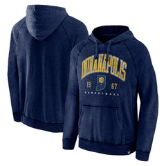Indiana Pacers Foul Trouble Snow Wash Raglan Pullover Hoodie - Heather Navy sale