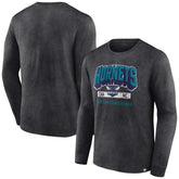 Charlotte Hornets Front Court Press Snow Wash Long Sleeve T-Shirt - Heather Charcoal online